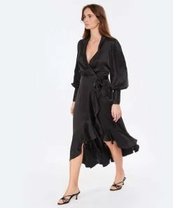 Aeyde Sandales à Talons Olga Cuir Noir -Golden Goose-boutique aeyde look20230110 147 1