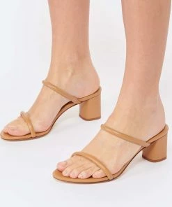 Aeyde Sandales à Talons Anni Cuir Noisette -Golden Goose-boutique aeyde look20230110 168 1