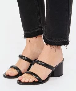 Aeyde Sandales à Talons Barbara Cuir Noir -Golden Goose-boutique aeyde look20230110 256 1