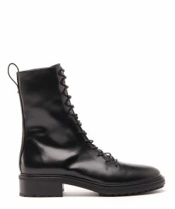 Aeyde Bottines Isabel Cuir Noir