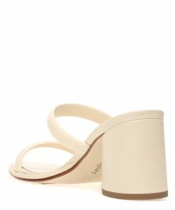 Aeyde Sandales à Talons Barbara Cuir Crème -Golden Goose-boutique aeyde51443 pck20230109 3