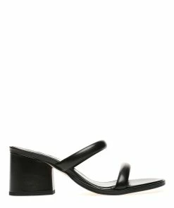 Aeyde Sandales à Talons Barbara Cuir Noir