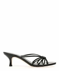 Aeyde Sandales à Talons Olga Cuir Noir