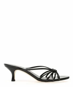 Aeyde Sandales à Talons Olga Cuir Noir