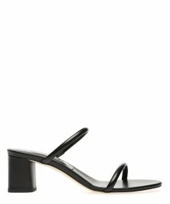 Aeyde Sandales à Talons Anni Cuir Noir