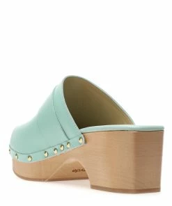 Aeyde Sabots Bibi Cuir Turquoise -Golden Goose-boutique aeyde51453 pck20230109 3