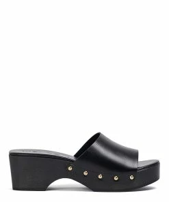 Aeyde Sabots Bobbie Cuir Noir