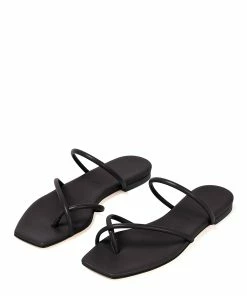 Aeyde Sandales Mina Cuir Noir -Golden Goose-boutique aeyde mina nappa leather black 3