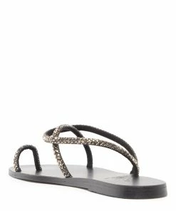 Ancient Greek Sandals Sandales Apli Eleftheria Strass Noir -Golden Goose-boutique ags1048162 pck20221206 3
