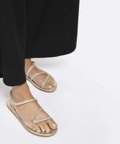 Ancient Greek Sandals Sandales Maya Cuir Platinum 12 Ancient Greek Sandals Sandales Maya Cuir Platinum -Golden Goose-boutique ags11 look20221214 145