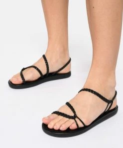 Ancient Greek Sandals Sandales Maya Cuir Noir -Golden Goose-boutique ags11 look20221215 401