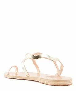 Ancient Greek Sandals Sandales Elafonisos Cuir Platinum -Golden Goose-boutique ags1148165 pck20221206 3 1