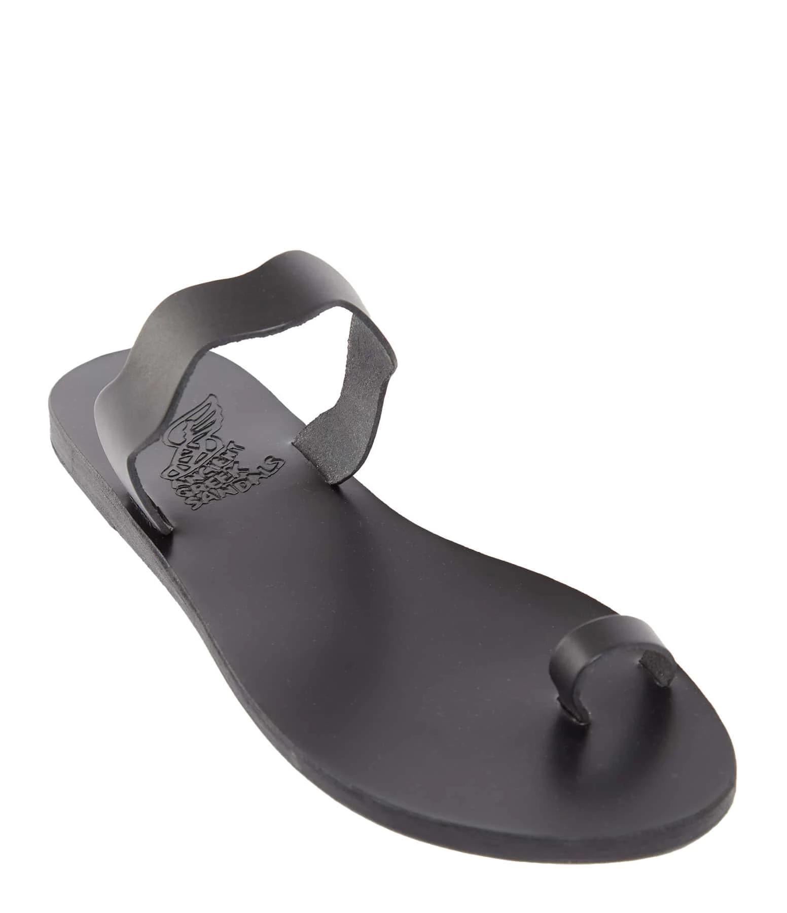 Ancient Greek Sandals Sandales Thasos Cuir Noir 6 Ancient Greek Sandals Sandales Thasos Cuir Noir – Image 4