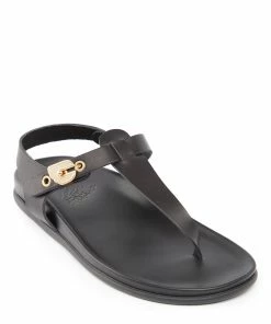 Ancient Greek Sandals Sandales Alki Cuir Noir -Golden Goose-boutique ags1148167 pck20221206 4