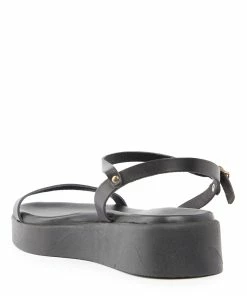 Ancient Greek Sandals Sandales Irida Cuir Noir -Golden Goose-boutique ags1148170 pck20221206 3