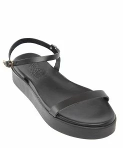 Ancient Greek Sandals Sandales Irida Cuir Noir -Golden Goose-boutique ags1148170 pck20221206 4