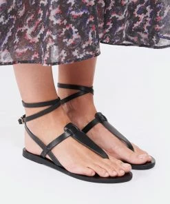 Ancient Greek Sandals Sandales Estia Noir -Golden Goose-boutique agses look20220524 235