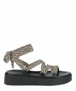 Ancient Greek Sandals Sandales Evelina Écru