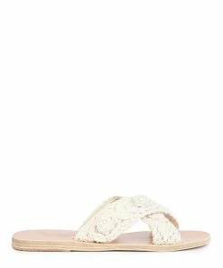 Ancient Greek Sandals Mules Thais Écru