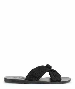 Ancient Greek Sandals Mules Thais Noir