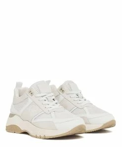 ANINE BING Baskets Dina Cuir Blanc 14 ANINE BING Baskets Dina Cuir Blanc -Golden Goose-boutique anine bing dina sneakers white s 14 3136 183 03 985x