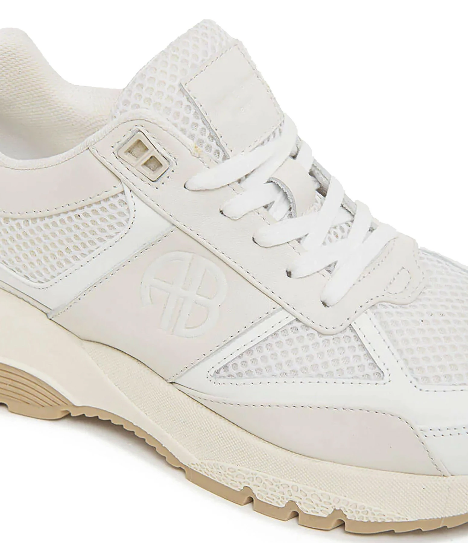 ANINE BING Baskets Dina Cuir Blanc 8 ANINE BING Baskets Dina Cuir Blanc – Image 6