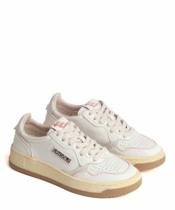 AUTRY Baskets Open Low Cuir Blanc Rose 11 AUTRY Baskets Open Low Cuir Blanc Rose -Golden Goose-boutique aol ce19 4