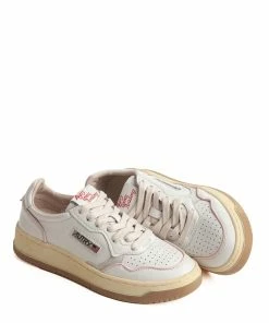 AUTRY Baskets Open Low Cuir Blanc Rose 10 AUTRY Baskets Open Low Cuir Blanc Rose -Golden Goose-boutique aol ce19 5