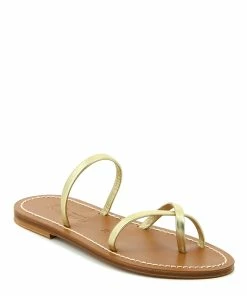 K.jacques Sandales Aramis Cuir Lame Platine -Golden Goose-boutique aramis lame platine 0000