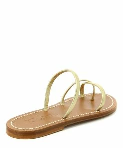 K.jacques Sandales Aramis Cuir Lame Platine -Golden Goose-boutique aramis lame platine 0002
