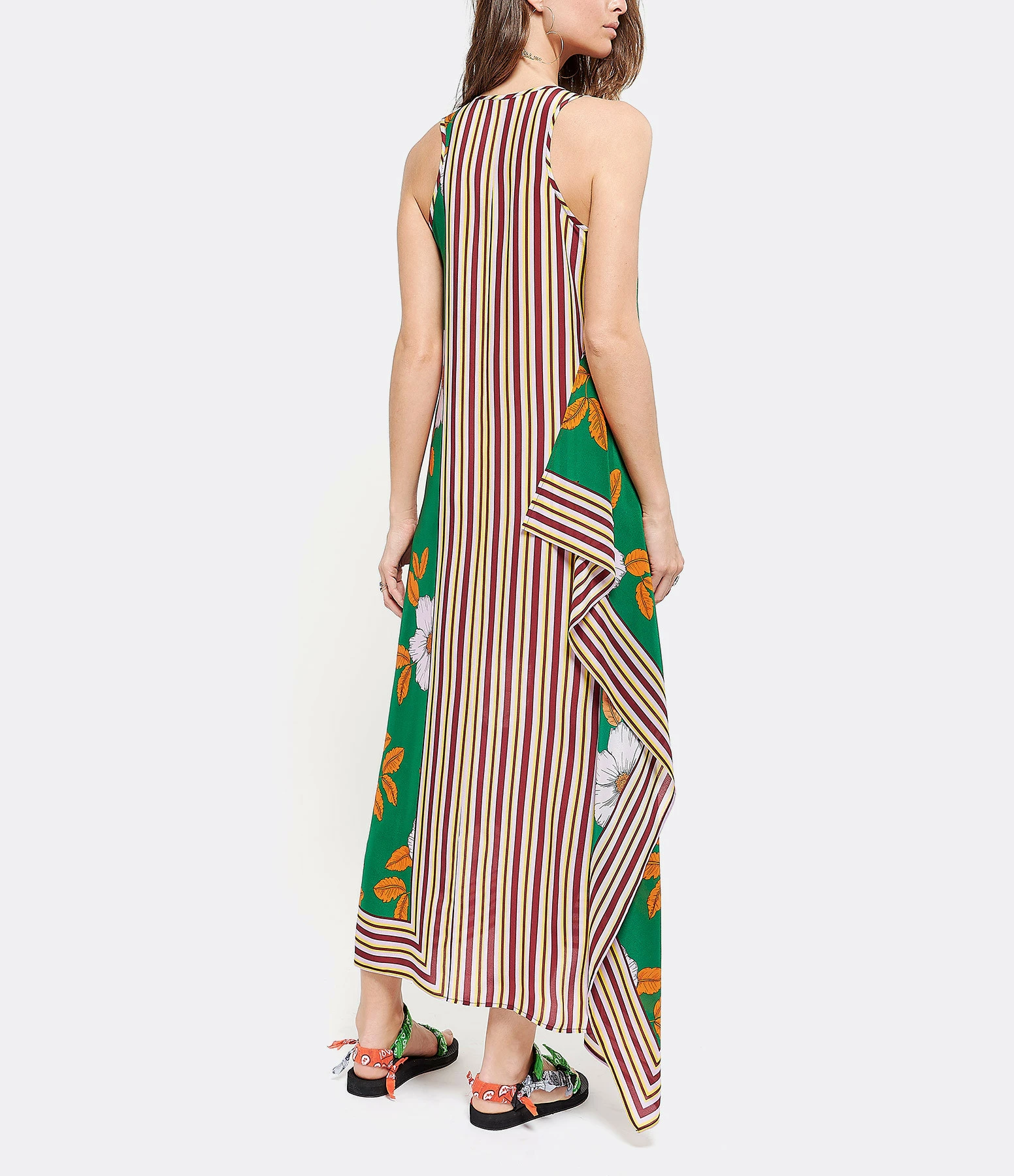 ARIZONA LOVE Sandales Trekky Bandana Vert Orange Blanc 9 ARIZONA LOVE Sandales Trekky Bandana Vert Orange Blanc – Image 7