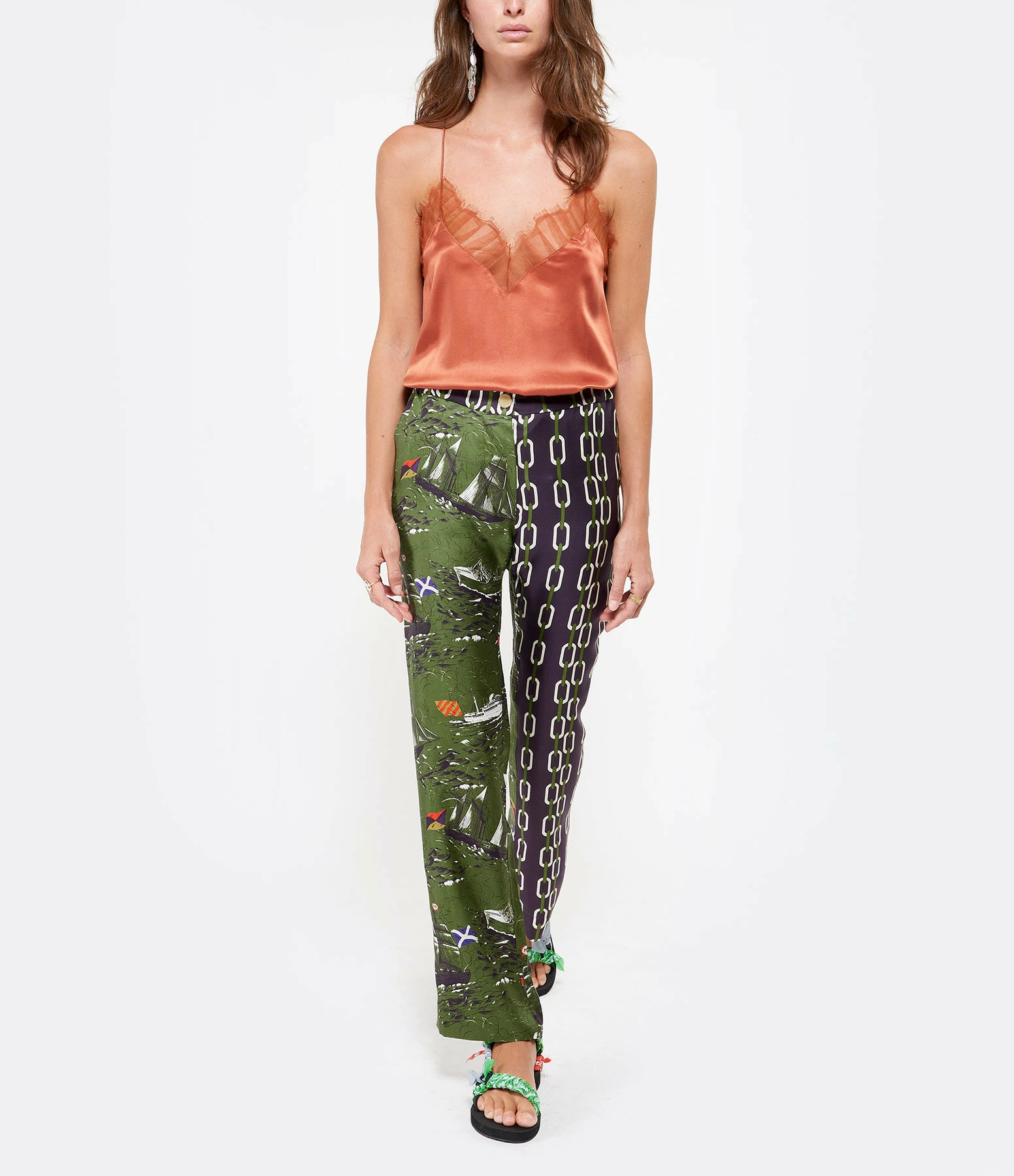 ARIZONA LOVE Sandales Trekky Bandana Vert Orange Blanc 10 ARIZONA LOVE Sandales Trekky Bandana Vert Orange Blanc – Image 8