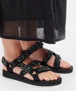 ARIZONA LOVE Sandales Trekky Trio Chain Argenté -Golden Goose-boutique arizo look20210209 411 1