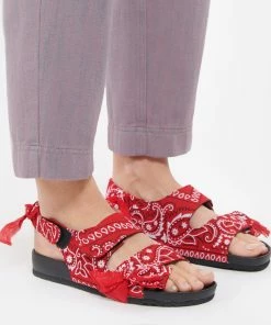 ARIZONA LOVE Sandales Apache Bandana Rouge -Golden Goose-boutique arizo look20210210 125