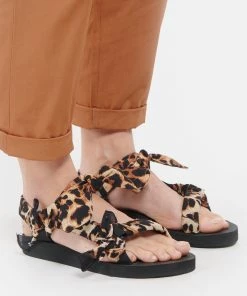 ARIZONA LOVE Sandales Trekky Nœud Imprimé Léopard -Golden Goose-boutique arizo look20210210 213