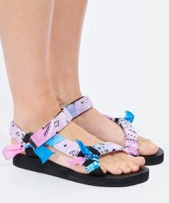 ARIZONA LOVE Sandales Trekky Bandana Bleu Rose 14 ARIZONA LOVE Sandales Trekky Bandana Bleu Rose -Golden Goose-boutique arizo look20220125 15