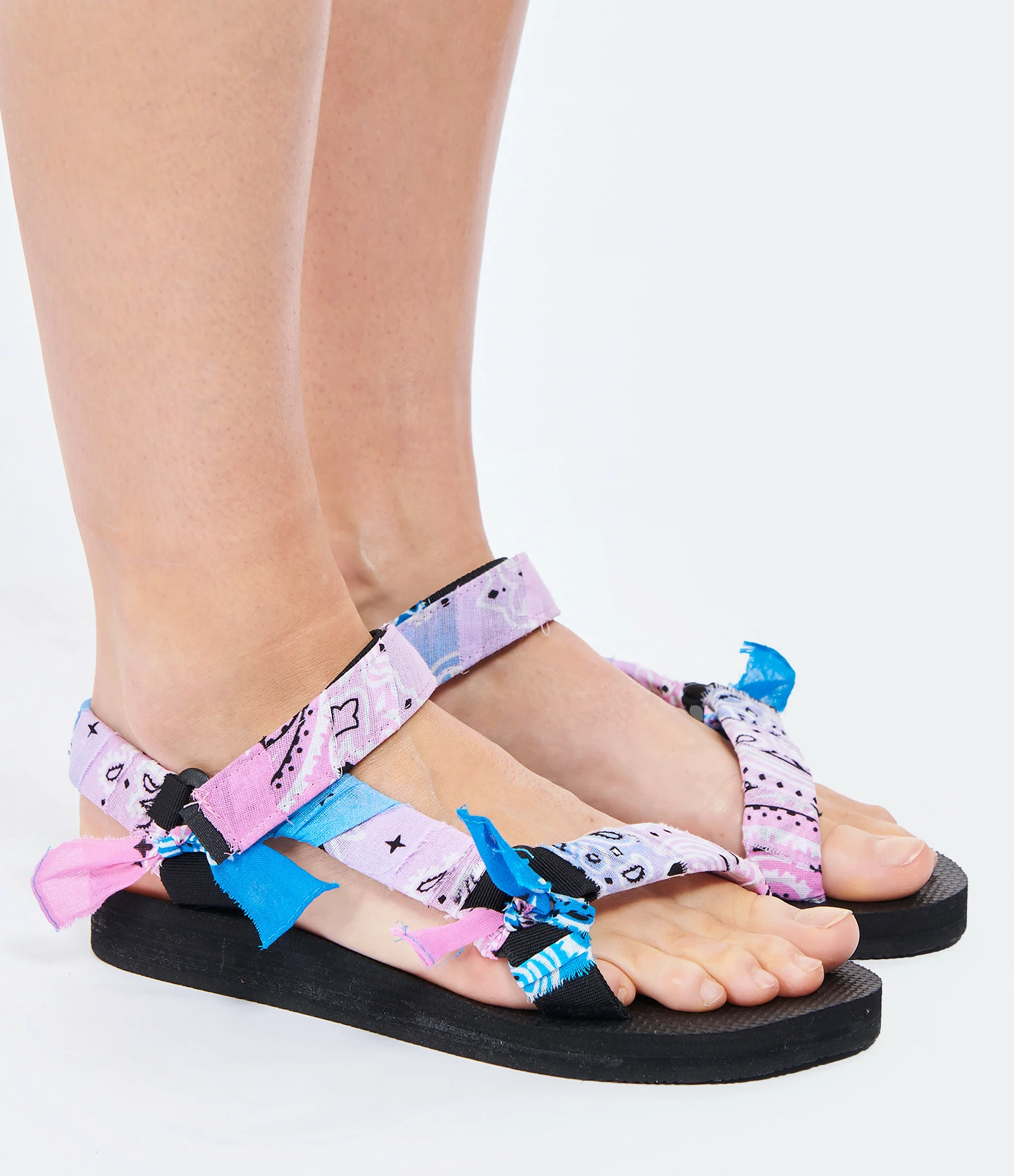 ARIZONA LOVE Sandales Trekky Bandana Bleu Rose 7 ARIZONA LOVE Sandales Trekky Bandana Bleu Rose – Image 5