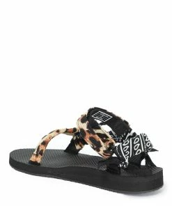ARIZONA LOVE Sandales Trekky Imprimé Léopard Bandana Noir -Golden Goose-boutique arizo181807 pck20200127 3 1