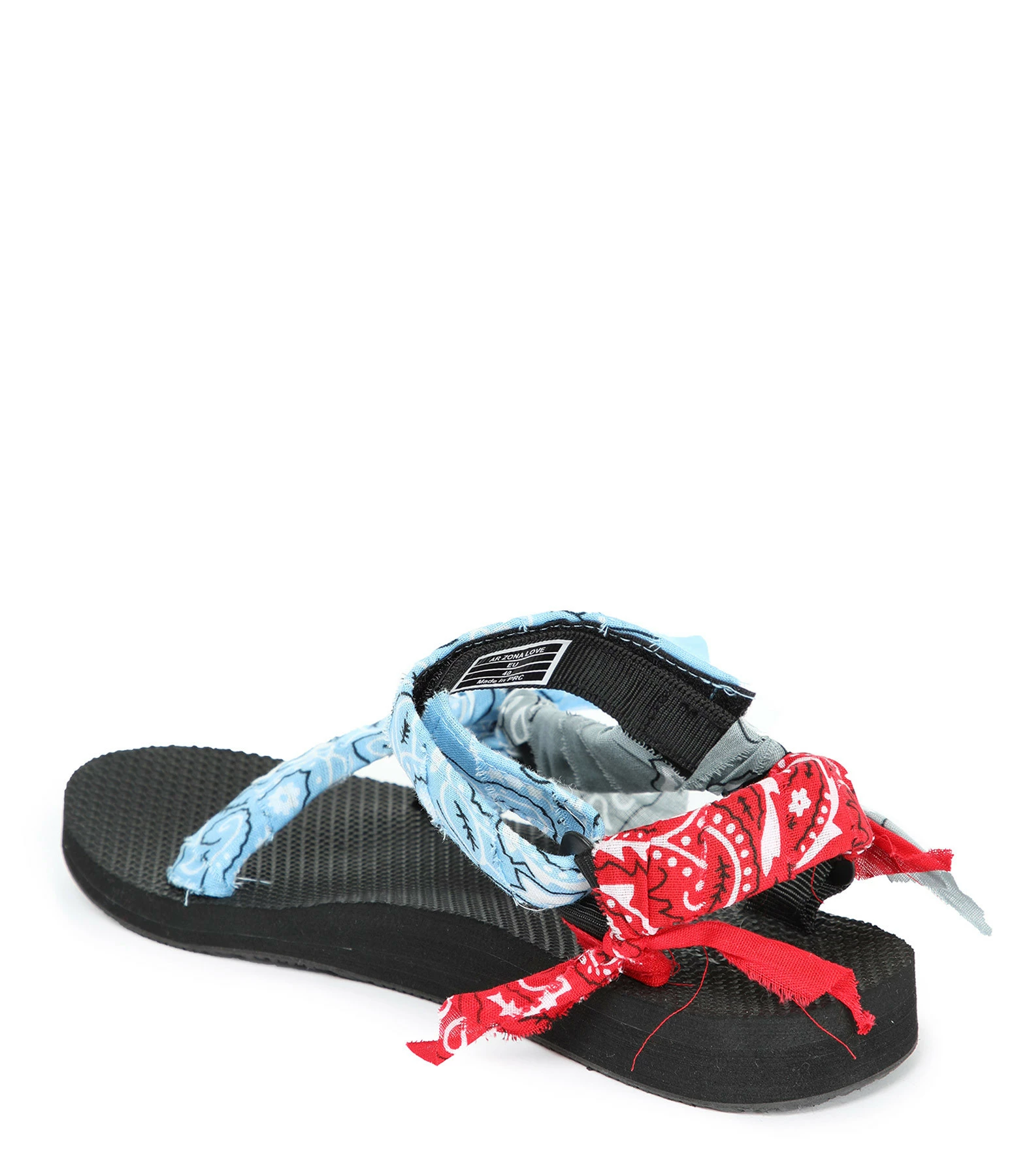 ARIZONA LOVE Sandales Trekky Bandana Bleu Gris Rouge 5 ARIZONA LOVE Sandales Trekky Bandana Bleu Gris Rouge – Image 3