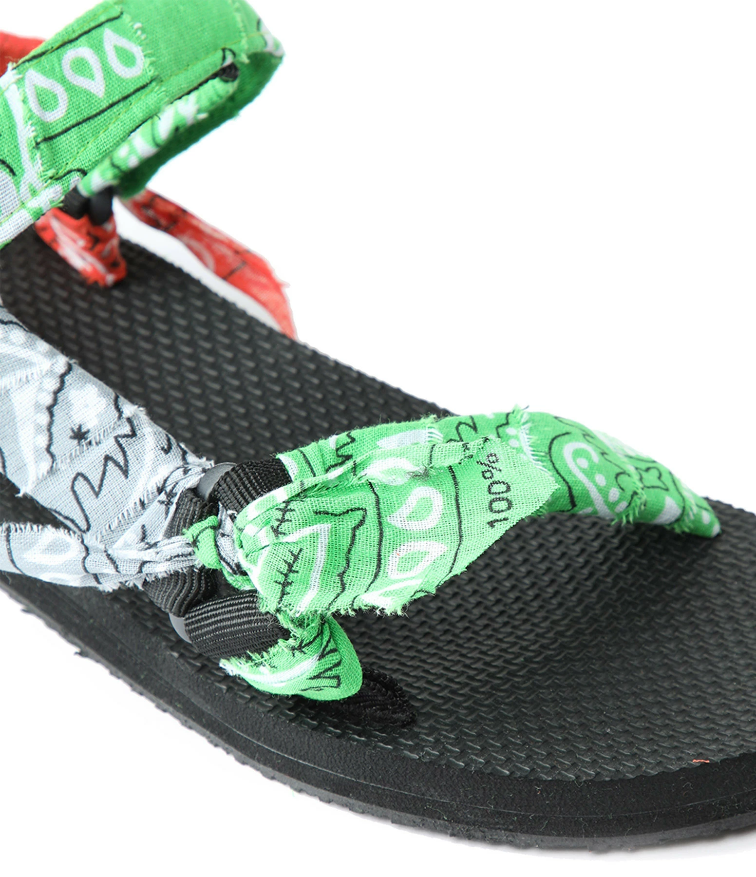 ARIZONA LOVE Sandales Trekky Bandana Vert Orange Blanc 6 ARIZONA LOVE Sandales Trekky Bandana Vert Orange Blanc – Image 4