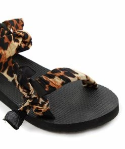 ARIZONA LOVE Sandales Trekky Nœud Imprimé Léopard -Golden Goose-boutique arizo31199 pck20210208 4