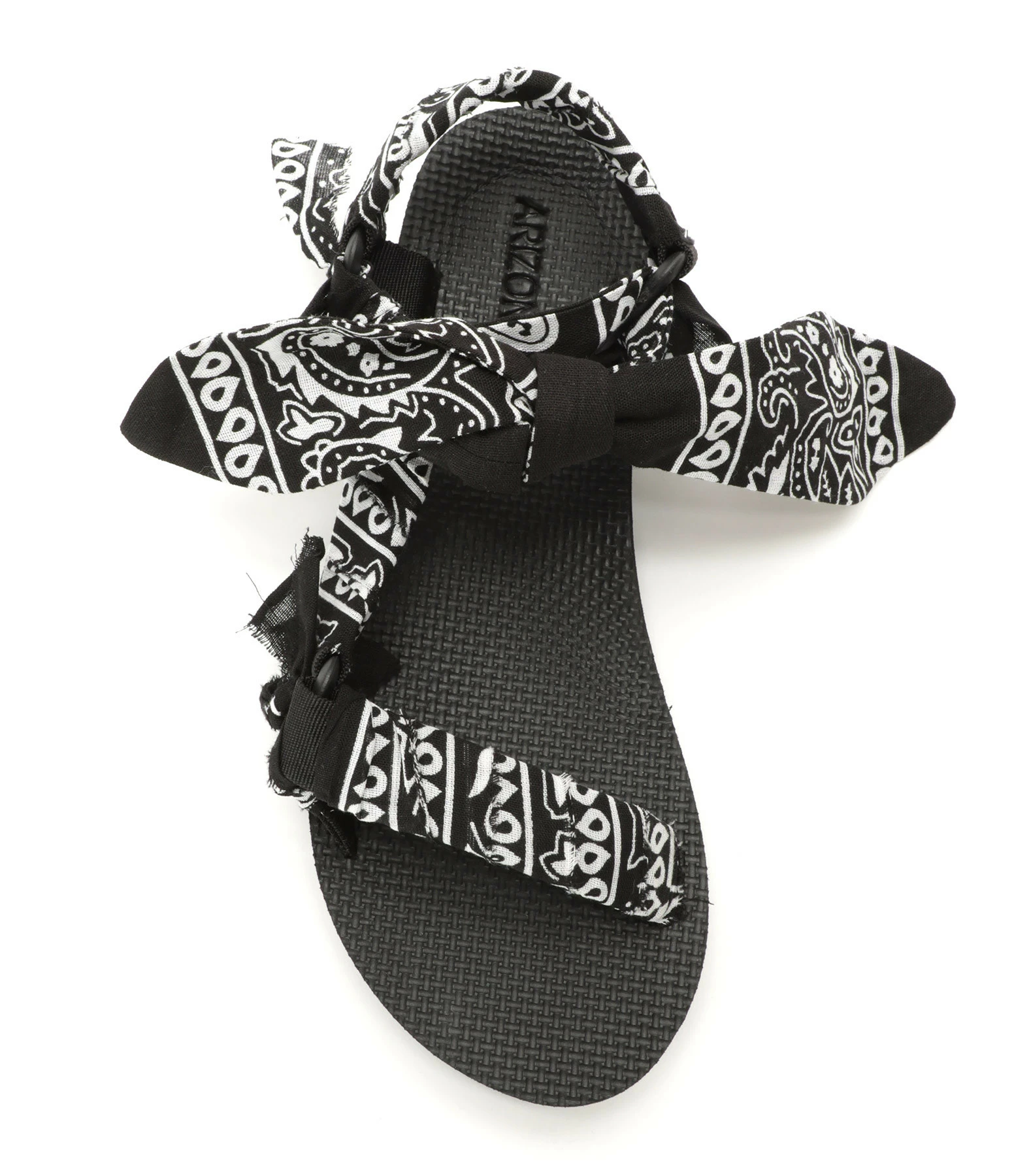 ARIZONA LOVE Sandales Trekky Nœud Bandana Noir 4 ARIZONA LOVE Sandales Trekky Nœud Bandana Noir – Image 2