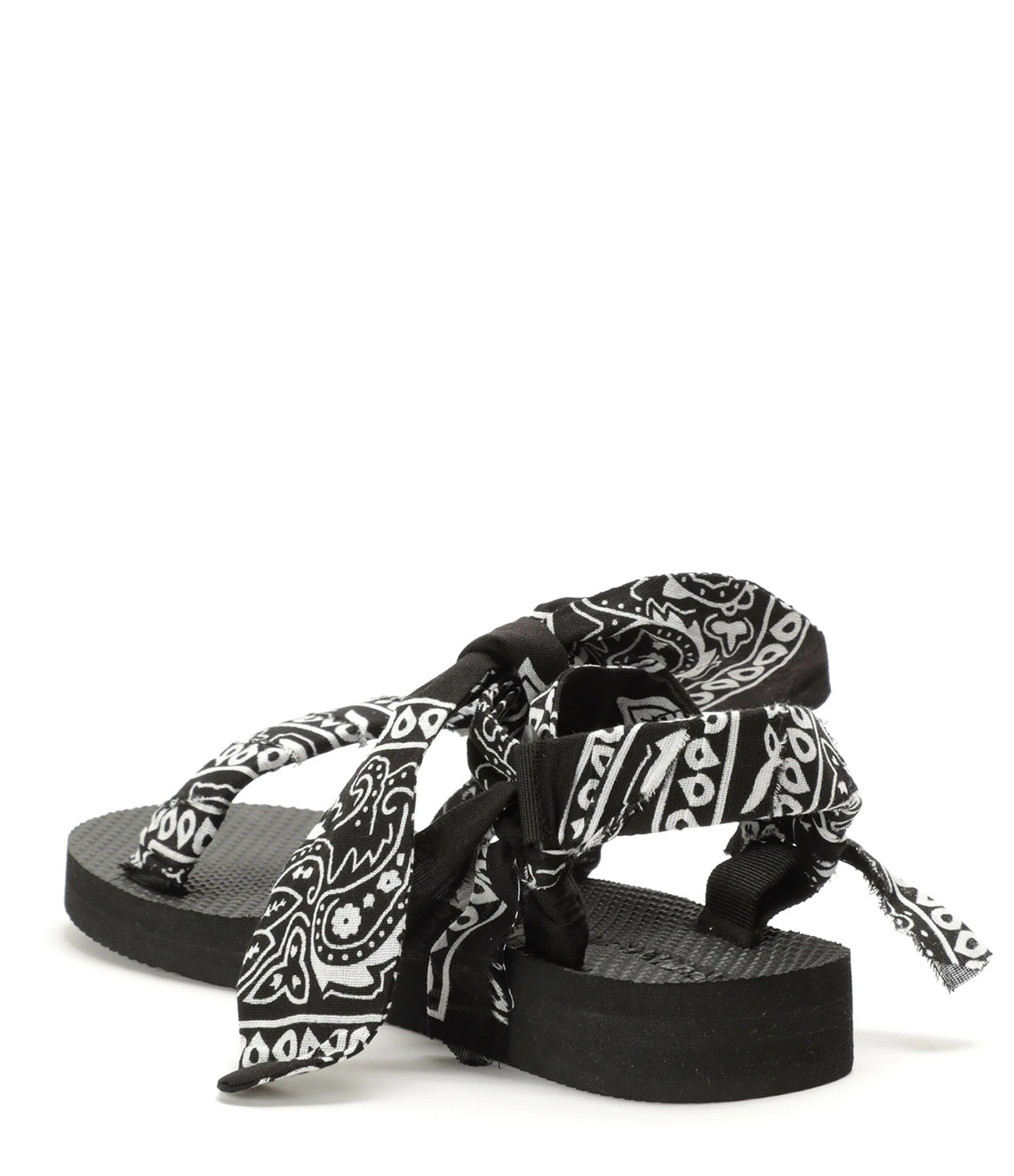 ARIZONA LOVE Sandales Trekky Nœud Bandana Noir 5 ARIZONA LOVE Sandales Trekky Nœud Bandana Noir – Image 3