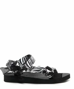 ARIZONA LOVE Sandales Trekky Imprimé Zèbre Bandana, Exclusivité Lulli