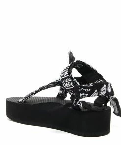 ARIZONA LOVE Sandales Trekky Plateforme Bandana Noir -Golden Goose-boutique arizo32373 pck20210129 3