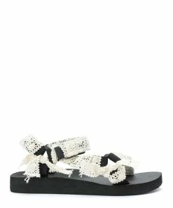 ARIZONA LOVE Sandales Trekky Dentelle Écru, Exclusivité Lulli