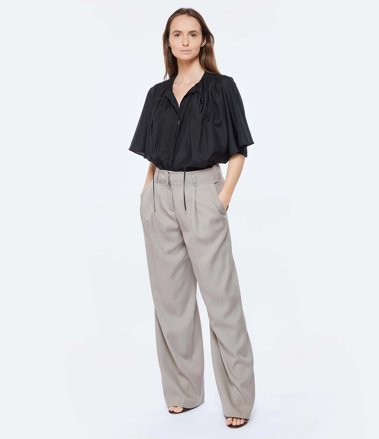 Atelier Content Sandales Wanita Cuir Noir 9 Atelier Content Sandales Wanita Cuir Noir – Image 7