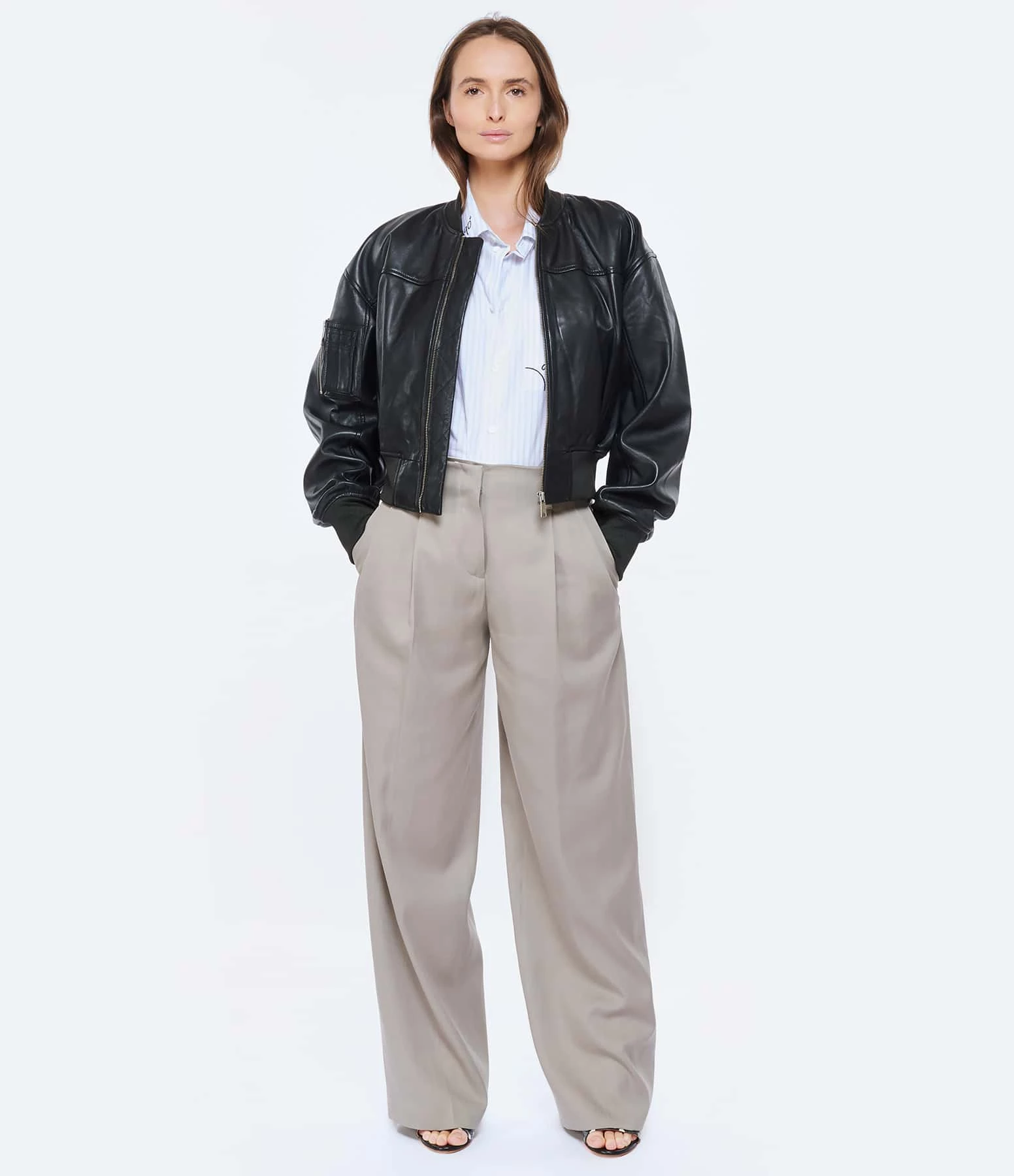 Atelier Content Sandales Waletta Cuir Noir Pois Blanc 8 Atelier Content Sandales Waletta Cuir Noir Pois Blanc – Image 6