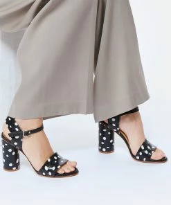 Atelier Content Sandales Waletta Cuir Noir Pois Blanc -Golden Goose-boutique ateli look20230131 92