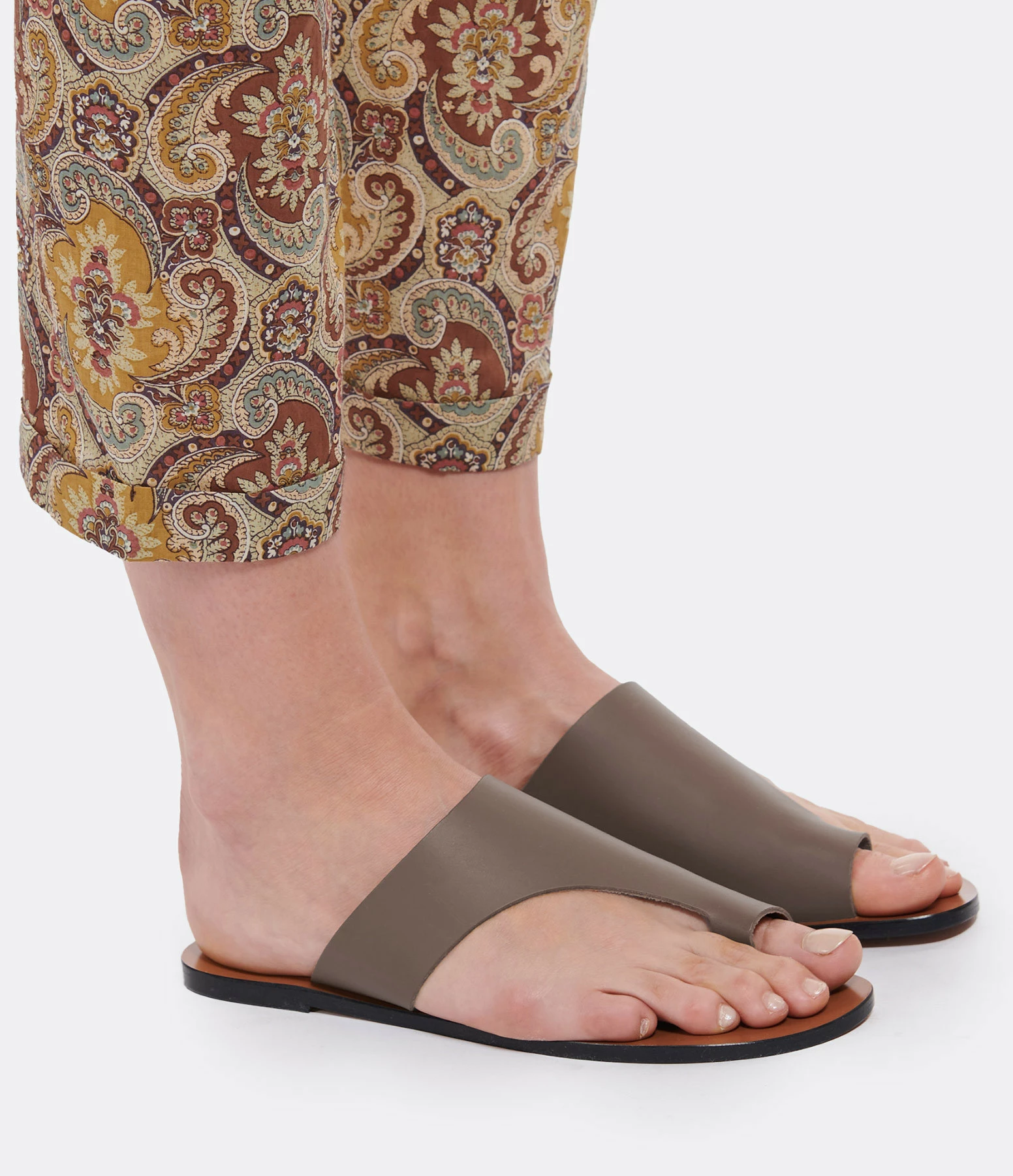 ATP Atelier Mules Rosa Vachette Kaki Marron 7 ATP Atelier Mules Rosa Vachette Kaki Marron – Image 5